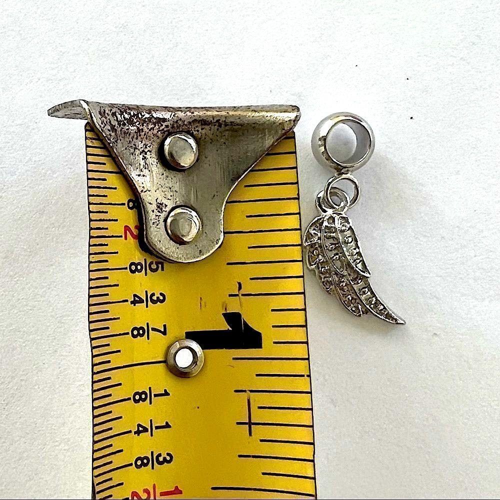 Silver Angel Wing Charm - Picture 2 of 2